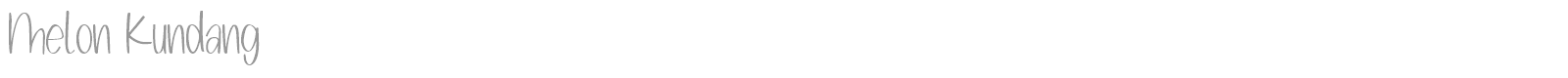 Melon Kundang font preview